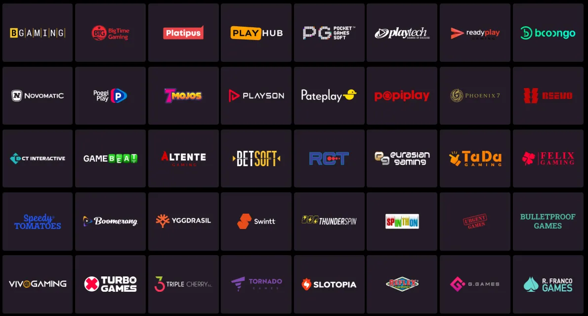 hahaspin casino providers